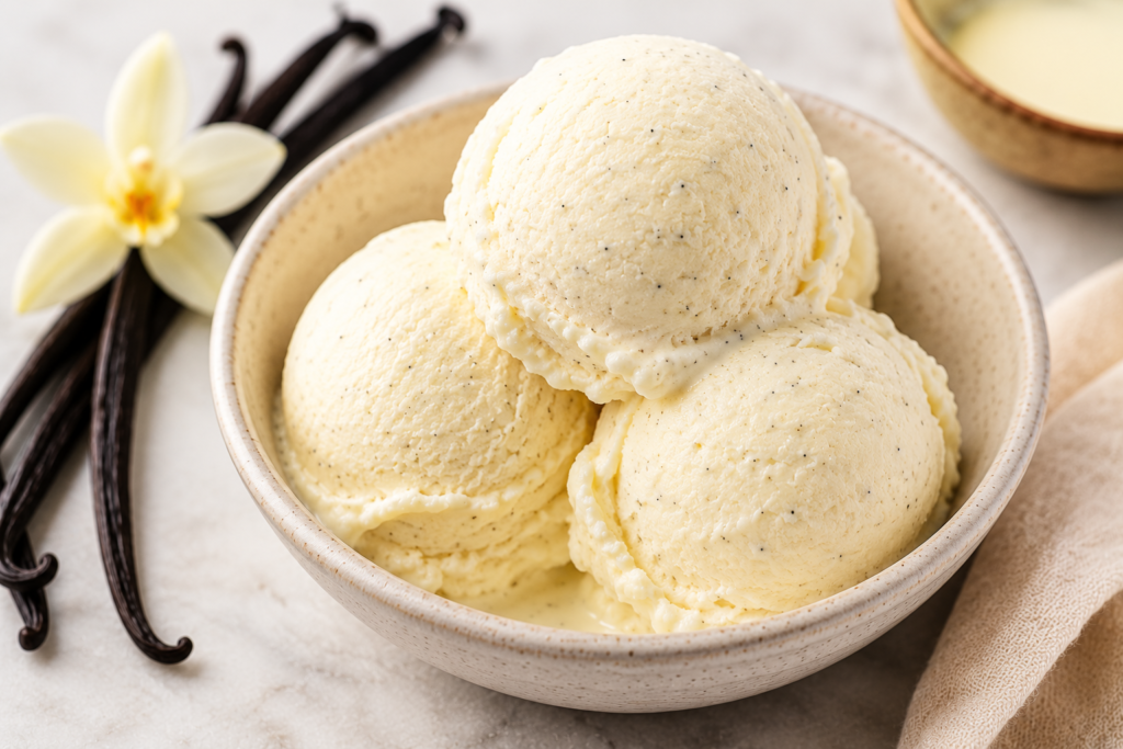 vanilla bean ice cream
