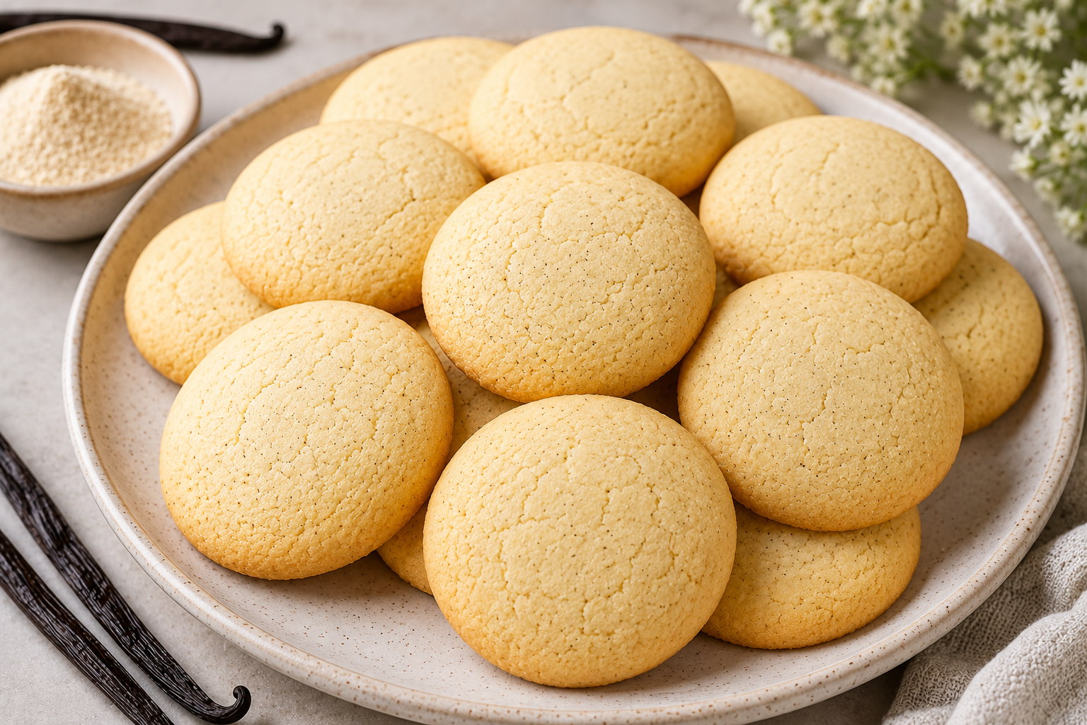 vanilla powder cookies