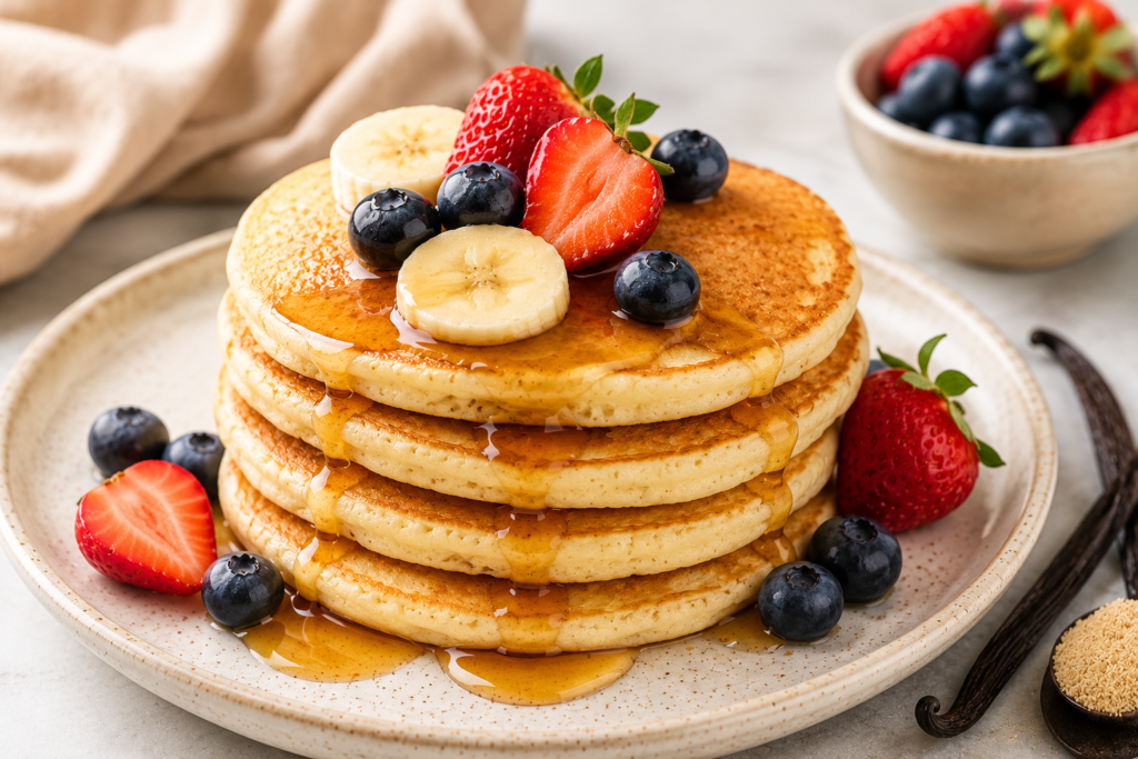vanilla powder pancake