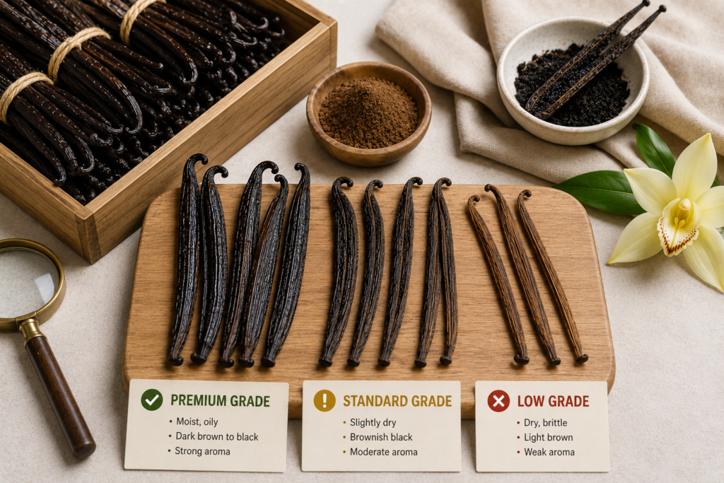 How to Identify Premium Grade Vanilla Beans