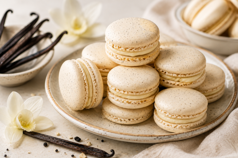 French Vanilla Bean Macarons