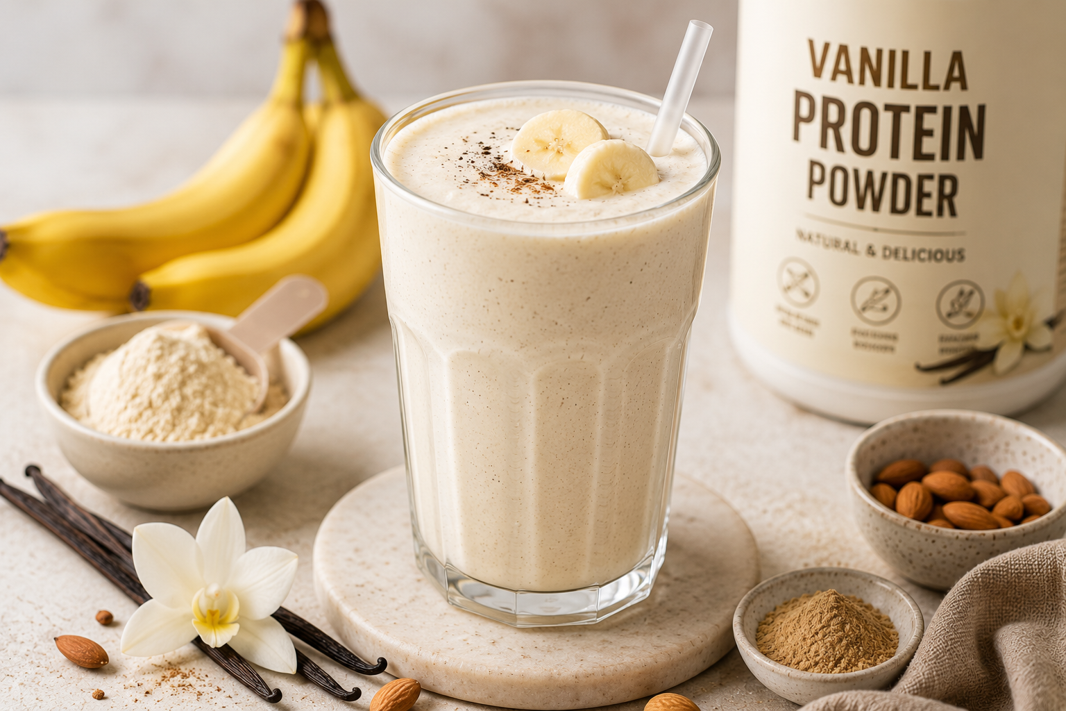 Vanilla powder protien shake Vanilla Protein Shake