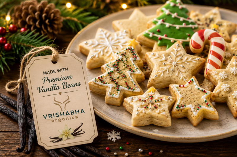 Christmas Vanilla Bean Cookies